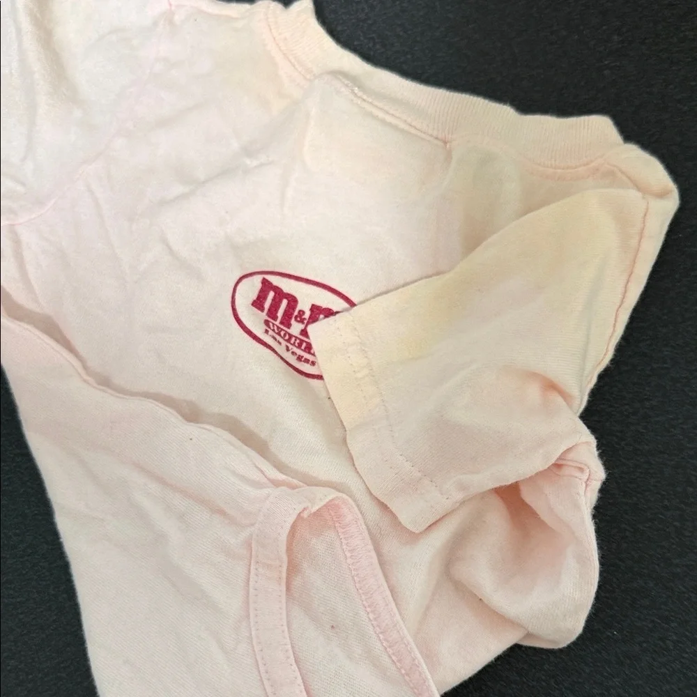 M&M'S Pink Bodysuit with Yellow Character Design 90’s